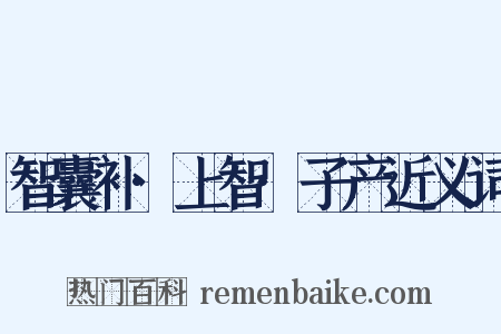 智囊补·上智·子产近义词是什么意思的图片